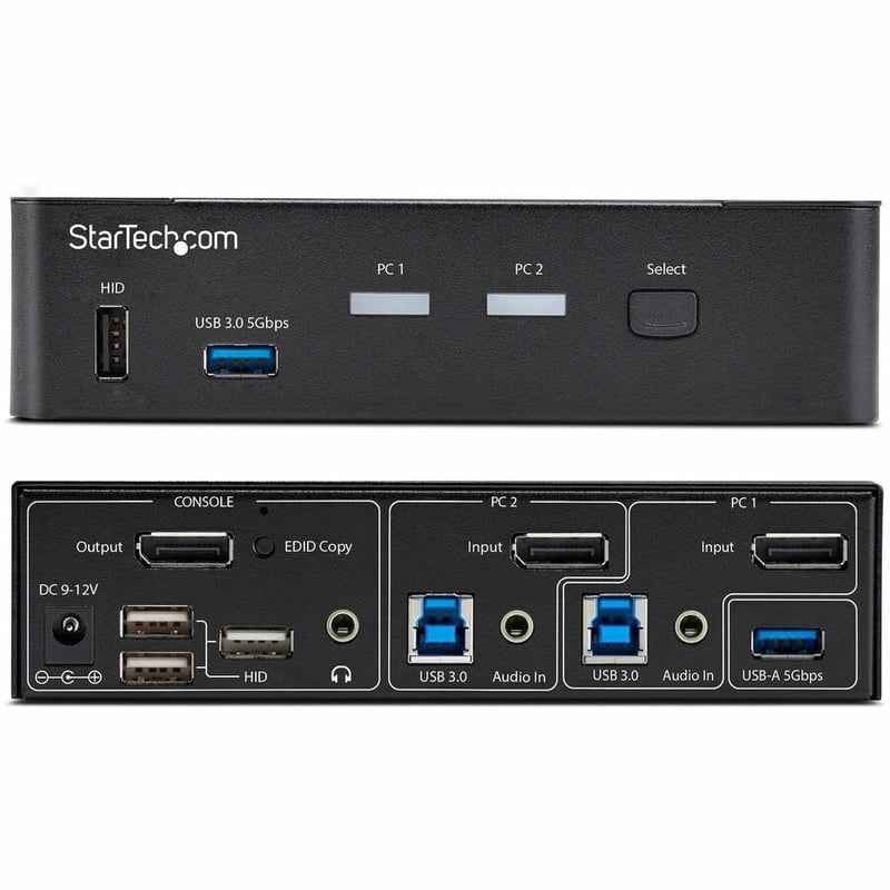2-PORT DISPLAYPORT KVM SWITCH 4K 60HZ USB 3.0 EDID MANAGEMENT - Thumbnail 2