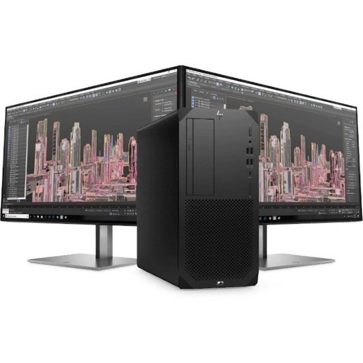 HP Z2 G9 Workstation - 1 Core i7 12th Gen i7-12700K - vPro Technology - 32 GB - Tower - Black - Thumbnail 2