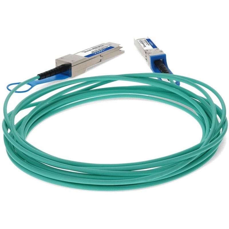 AddOn Mellanox® to Arista Networks® Compatible TAA Compliant 10GBase-AOC QSFP+ to SFP+ Active Optical Cable (850nm, MMF, 10m) - Thumbnail 4
