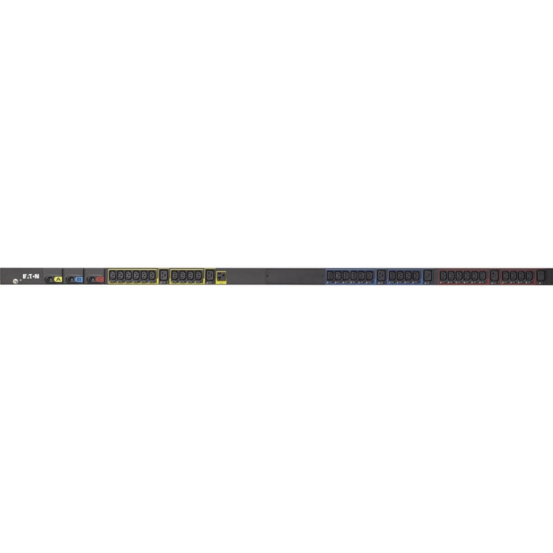 Eaton Basic rack PDU, 0U, L21-30P input, 8.64 kW max, 120/208V, 24A, 10 ft cord, Three-phase, Outlets: (1) 5-20R, (30) C13 Outlet grip, (6) C19 Outlet grip - Thumbnail 2