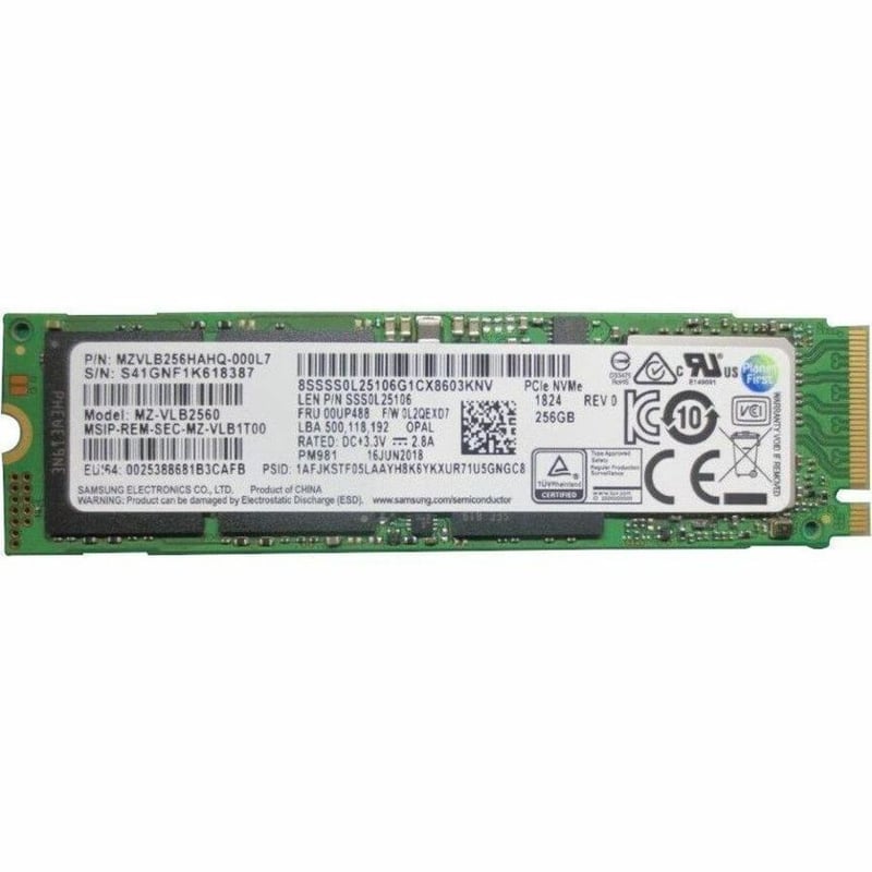 LENOVO 256GB PCIE NVME MKEY SSD - Thumbnail 1