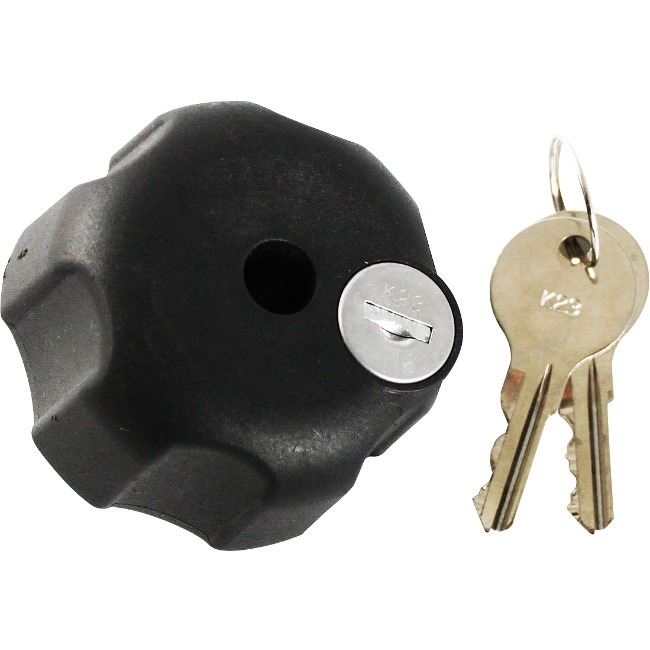 RAM Mounts Key Lock Knob with Steel Insert for B Size Socket Arms - Thumbnail 1