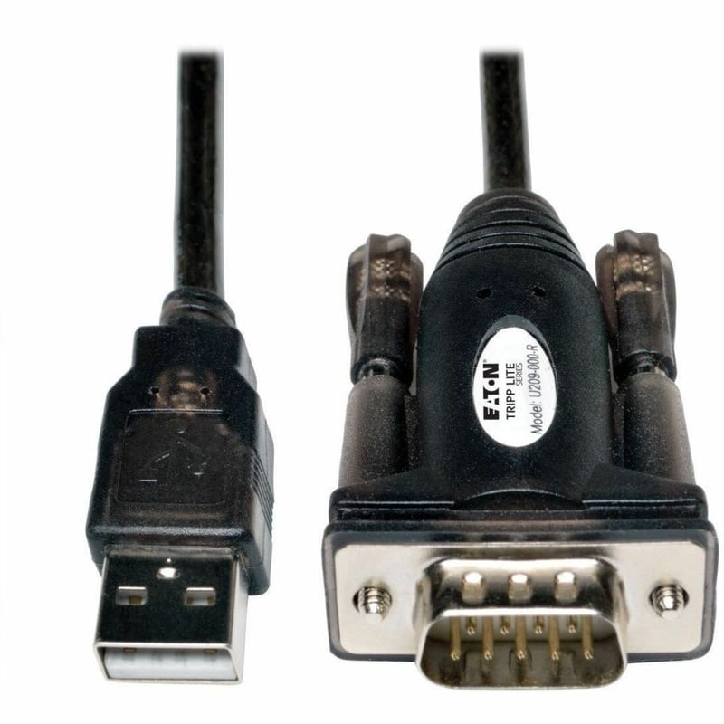 Tripp Lite by Eaton USB-A to RS-232 (DB9) Serial Adapter Cable (M/M) 5 ft. (1.5 m) - Thumbnail 1