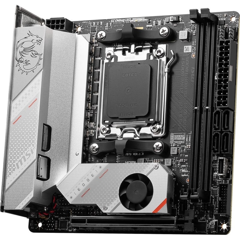MSI MPG B650I EDGE WIFI Gaming Desktop Motherboard - AMD B650 Chipset - Socket AM5 - Mini ITX - Thumbnail 4