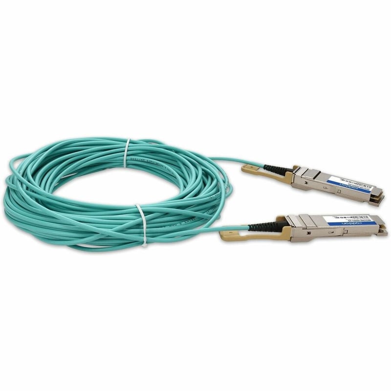 AddOn Mellanox® MFS1S00-H040V Compatible TAA 200GBase-AOC QSFP56 DSP Active Optical Cable (850nm, MMF, 40m) - Thumbnail 5