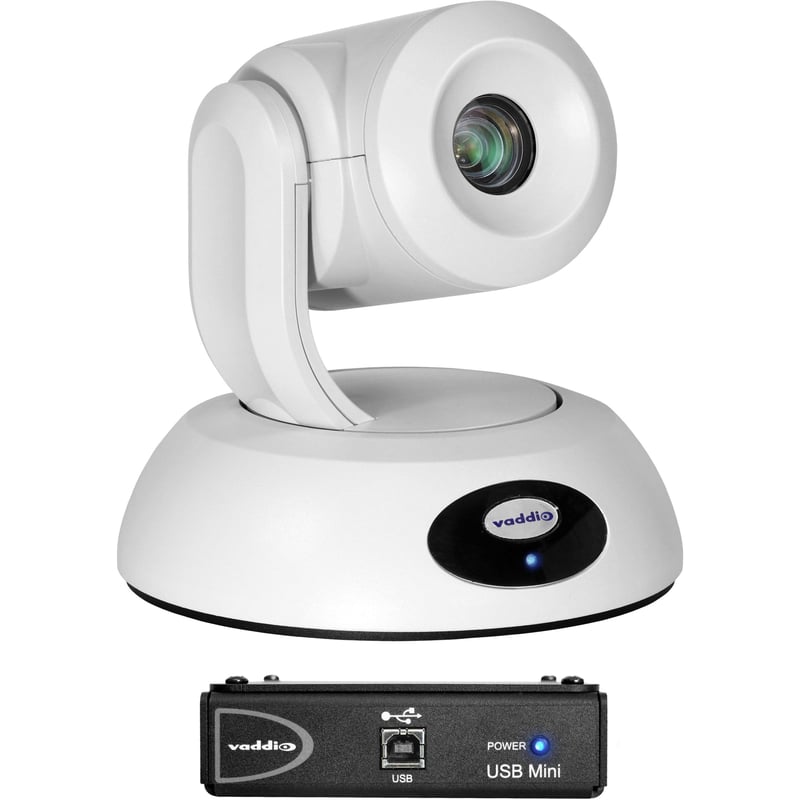 Vaddio RoboSHOT 30E QMini Video Conferencing System - PTZ Camera - White - Thumbnail 1