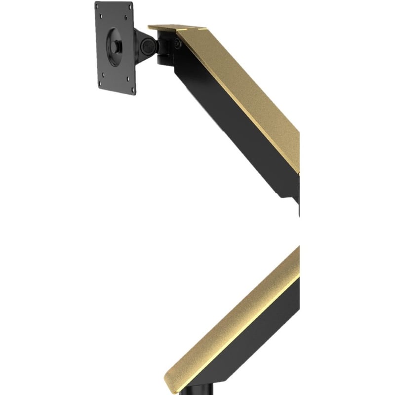 CTA Digital Gas Spring Monitor Arm with 2 USB Ports (Gold) - Thumbnail 3