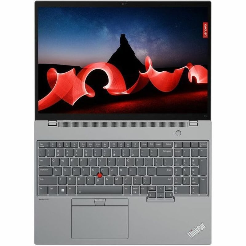 Lenovo ThinkPad T16 Gen 2 21HH001PUS 16" Notebook - WUXGA - 1920 x 1200 - Intel Core i7 13th Gen i7-1365U Deca-core (10 Core) - 16 GB Total RAM - 16 GB On-board Memory - 512 GB SSD - Storm Gray - Thumbnail 2