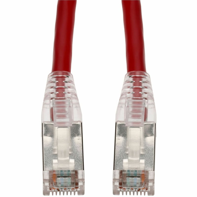 AddOn 10ft RJ-45 (Male) to RJ-45 (Male) Shielded Straight Red Cat6A STP PVC Copper Patch Cable - Thumbnail 1