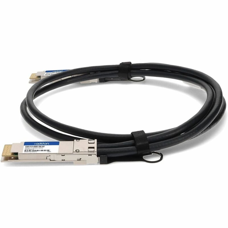 AddOn Arista Networks® CAB-D-D-400G-3M Compatible TAA Compliant 400GBase-CU QSFPDD Direct Attach Cable (Passive Twinax, 3m) - Thumbnail 2