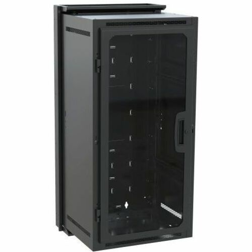 Middle Atlantic DWR Series 24RU Pivoting Wall Rack - 17in Depth - Black - Thumbnail 1