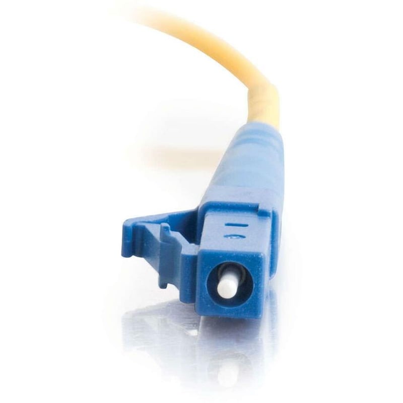 C2G-15m LC-LC 9/125 OS1 Simplex Singlemode PVC Fiber Optic Cable - Yellow - Thumbnail 3