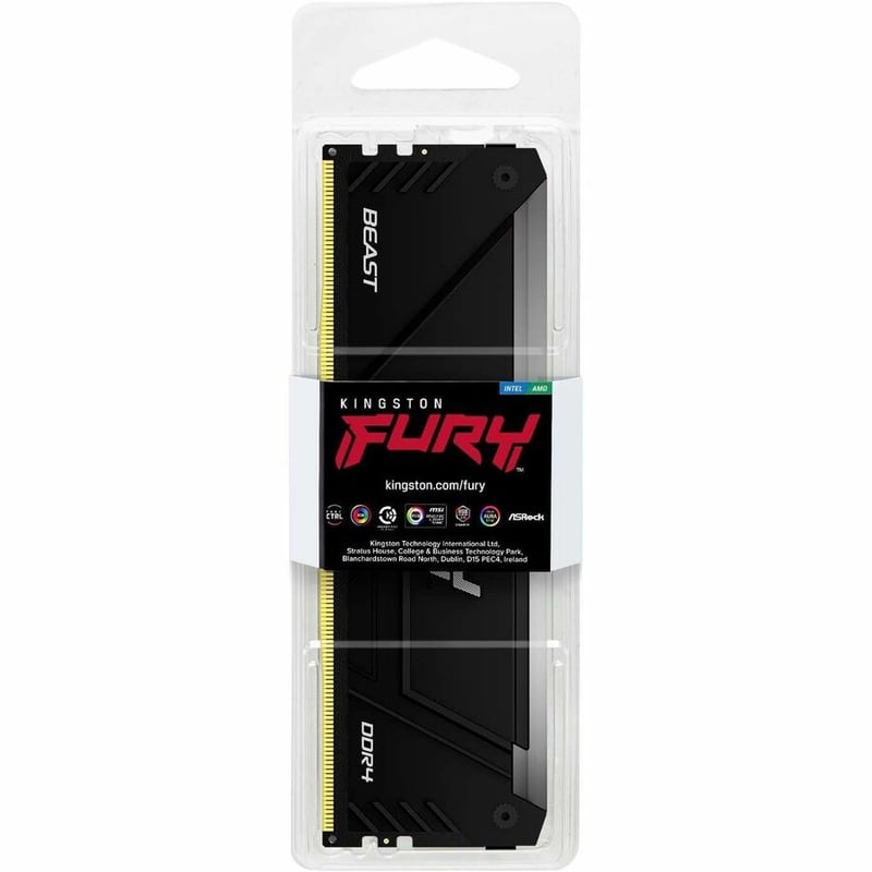 Kingston FURY Beast 8GB DDR4 SDRAM Memory Module - Thumbnail 2