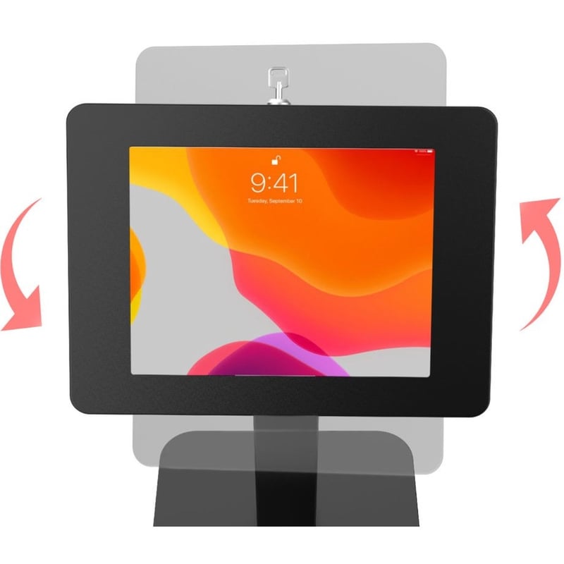 CTA Digital Desk Mount for Kiosk, Tablet, iPad mini, iPad mini 2, iPad mini 3, iPad mini 4, iPad mini 5, iPad mini 6, iPad (7th Generation), iPad (8th Generation), iPad Pro (2020), ... - Black - Thumbnail 3