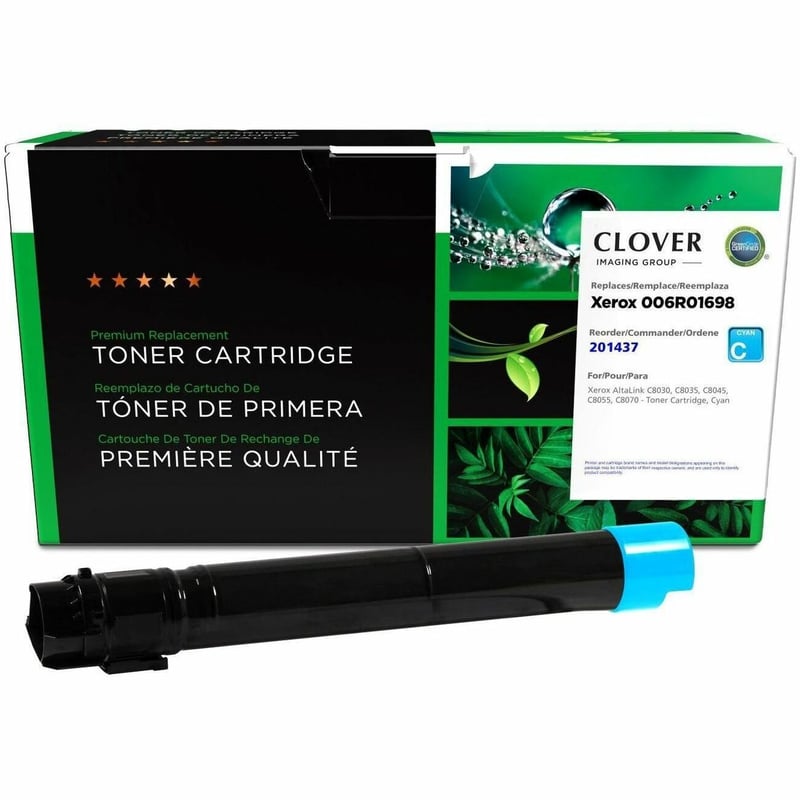 Clover Imaging Remanufactured Cyan Toner Cartridge for Xerox 006R01698 - Thumbnail 1