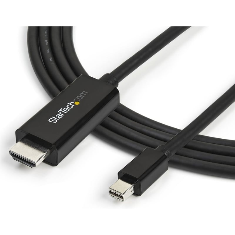 StarTech.com 10ft (3m) Mini DisplayPort to HDMI Cable, 4K 30Hz Video, Mini DP to HDMI Adapter/Converter Cable, mDP to HDMI Monitor/Display - Thumbnail 2