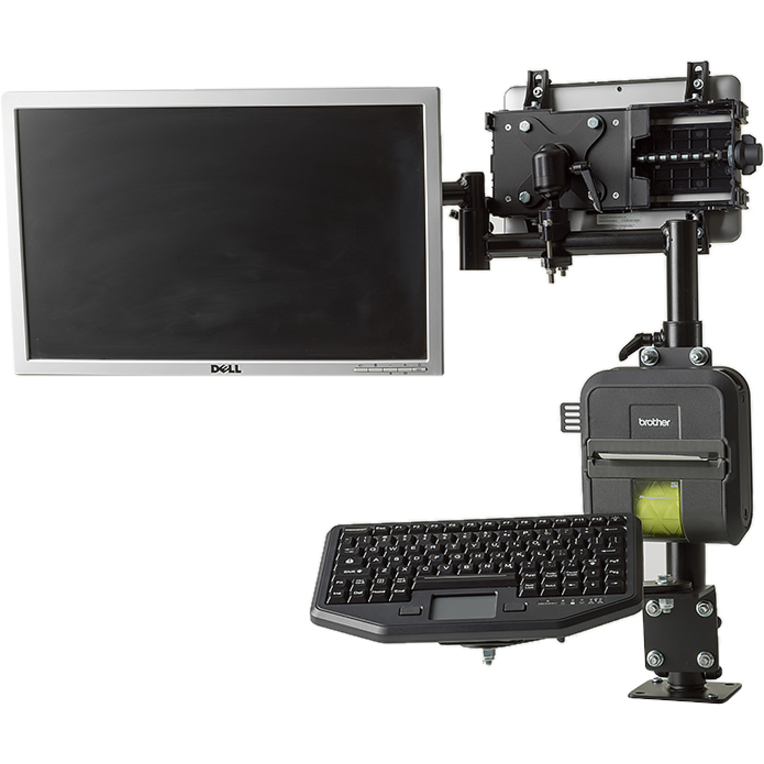 Gamber-Johnson Mounting Arm for Flat Panel Display, Docking Station, Tablet - Black Powder Coat - Thumbnail 3