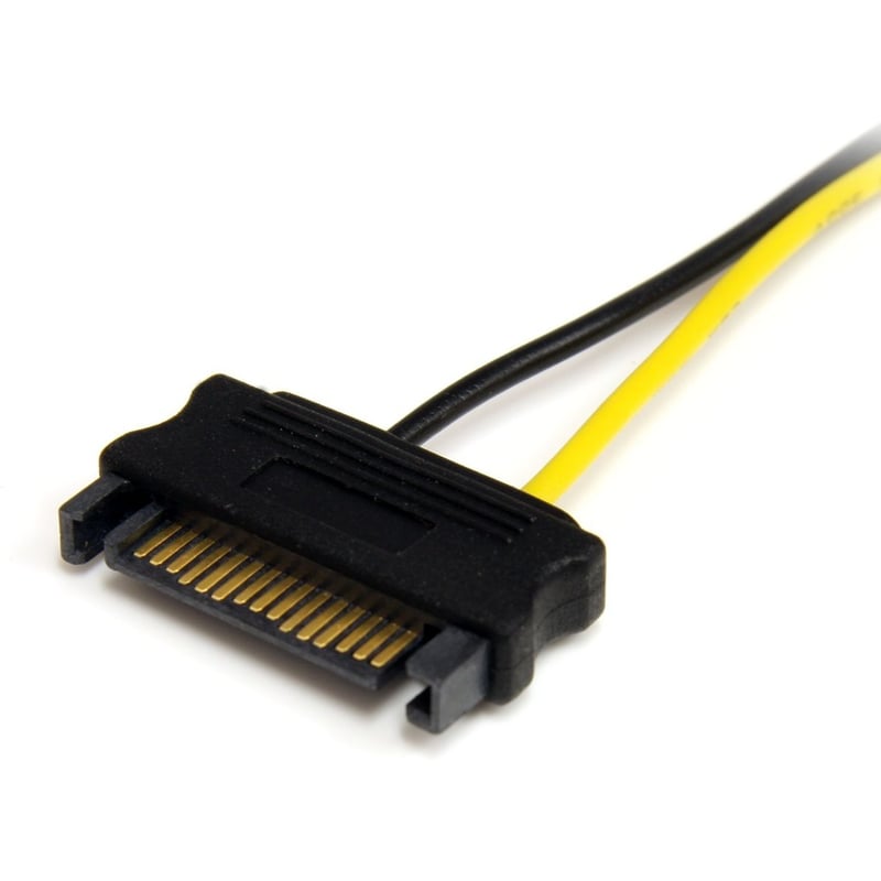 StarTech.com 6in SATA Power to 8 Pin PCI Express Video Card Power Cable Adapter - Thumbnail 2