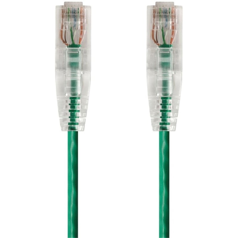 SLIMRUN CAT6 UTP CABLE-1FT GREEN - Thumbnail 1