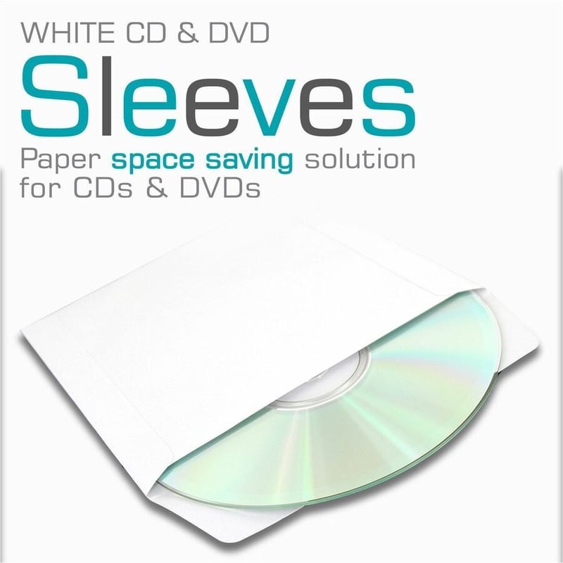 Maxell CD/DVD Paper Sleeves White 50 Pack - Thumbnail 4