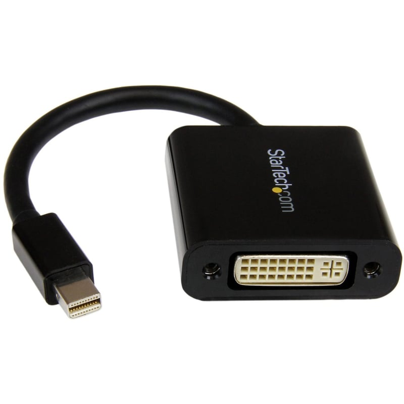 StarTech.com Mini DisplayPort to DVI Adapter, Mini DP to DVI-D Single Link Converter, 1080p Video, Passive, mDP 1.2 to DVI Monitor/Display - Thumbnail 1