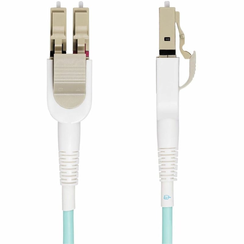 StarTech.com 5m (15ft) LC to LC (UPC) OM4 Switchable Fiber Optic Cable, 50/125m, 100G Networks, Toolless Polarity Switching, LSZH - Thumbnail 2