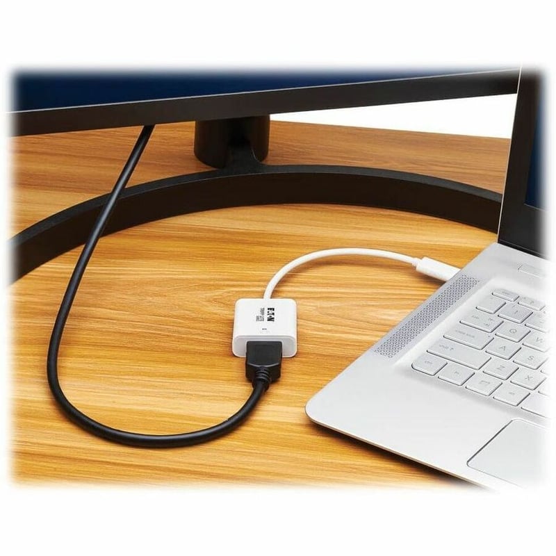 Eaton Tripp Lite Series USB-C to HDMI Adapter (M/F) - 8K, HDR, 4:4:4, HDCP 2.3, White - Thumbnail 2