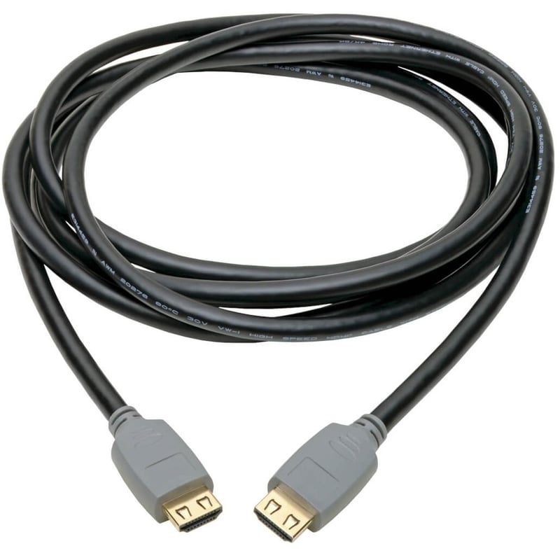 Eaton Tripp Lite Series 4K HDMI Cable (M/M) - 4K 60 Hz, HDR, 4:4:4, Gripping Connectors, Black, 10 ft. - Thumbnail 2
