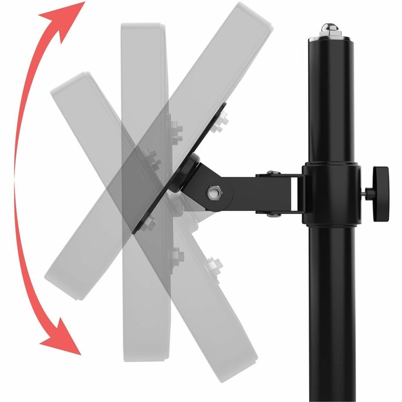 CTA Digital Pole Clamp w/ Adjustable and Articulating VESA Mount - Thumbnail 3