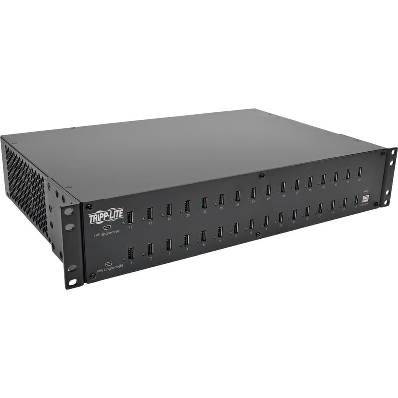 Tripp Lite by Eaton 32-Port USB Charging Station with Syncing 5V 80A (400W) USB Charger Output 2U Rack-Mount - Thumbnail 1