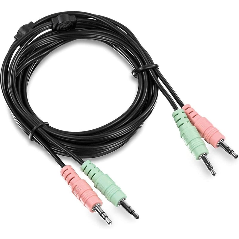 TRENDnet 6 ft. DisplayPort, USB, and Audio KVM Cable Kit,TK-CP06, Compatible w/ TK-240DP & TK-440DP Dual Monitor Displayport KVM Switches, Displayport 1.2, USB Mouse/Keyboard, 3.5mm Audio Connections - Thumbnail 4