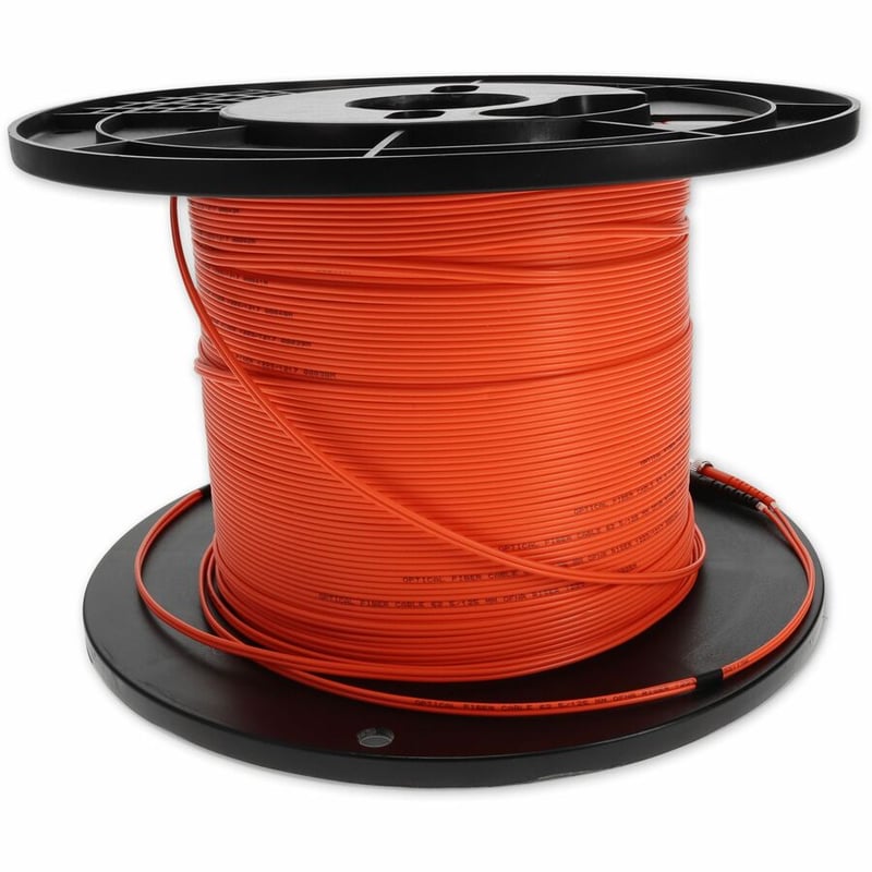 AddOn 65m ST to ST Orange OM1 Duplex OFNR (Riser-Rated) MMF Fiber Patch Cable - Thumbnail 5