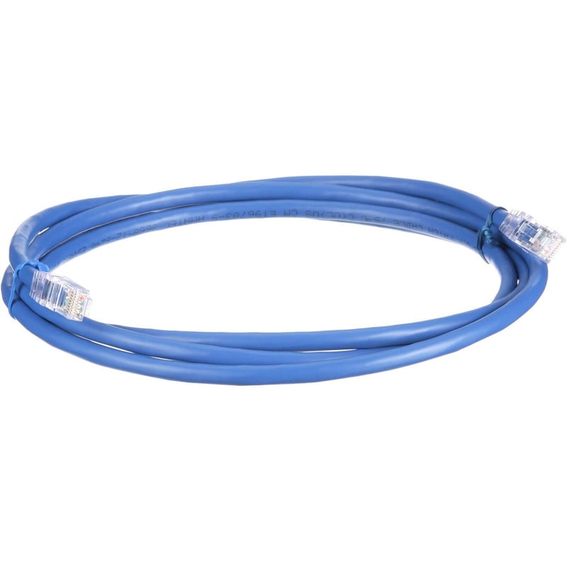 Panduit Cat 6A 24 AWG UTP Copper Patch Cord, 7 ft, Blue - Thumbnail 3