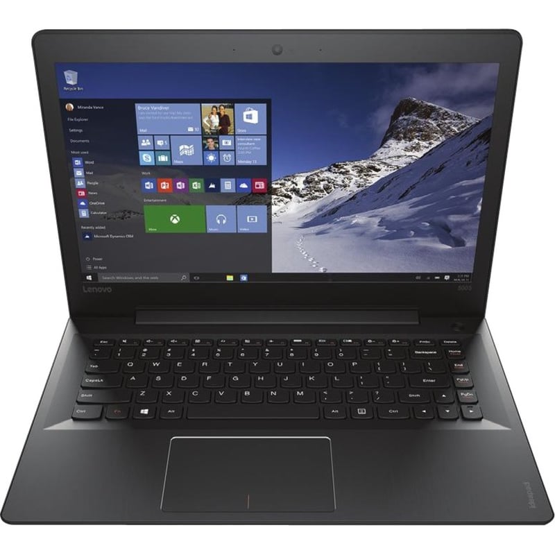 Lenovo IdeaPad 500S 80Q3002XUS 14" Notebook - Full HD - Intel Core i5 i5-6200U - 4 GB - 1 TB HDD - Black - Thumbnail 2