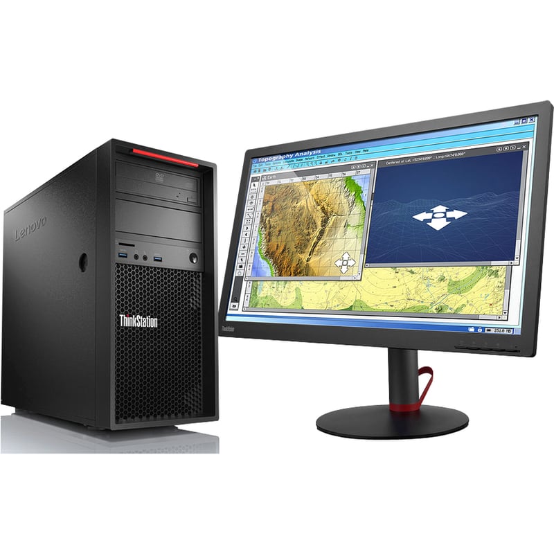 Lenovo ThinkStation P410 30B3005WUS Workstation - 1 x Intel Xeon E5-1630 v4 - 16 GB - 256 GB SSD - Thumbnail 4