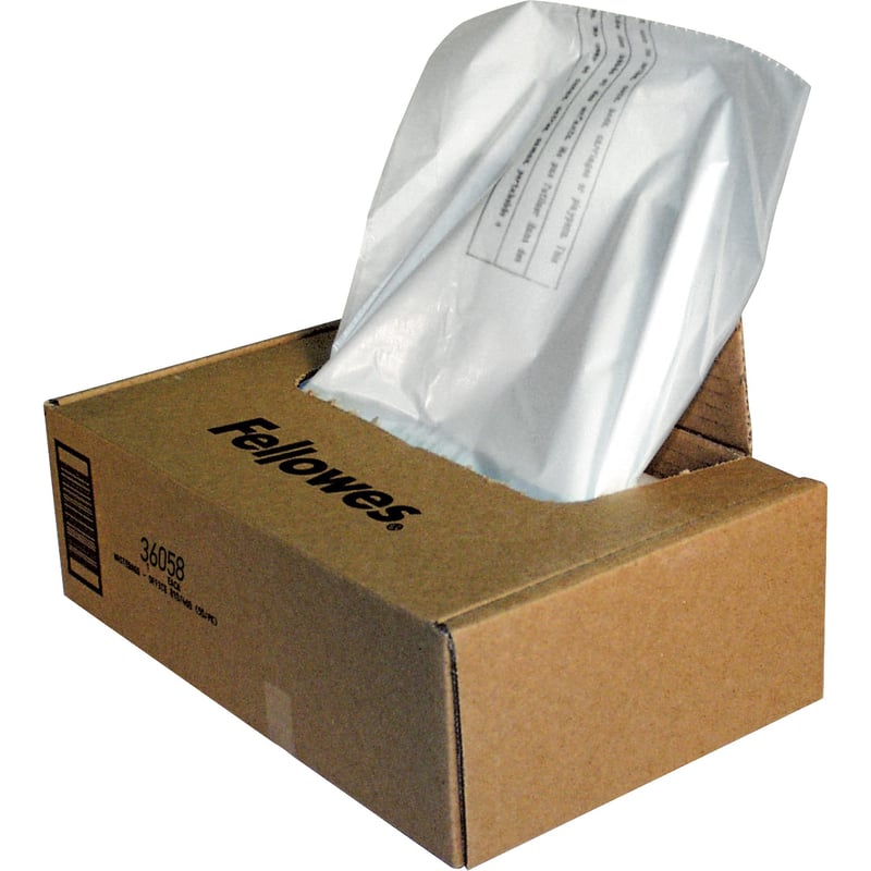 Fellowes Waste Bags for 425 and 485 Series Shredders - Thumbnail 1