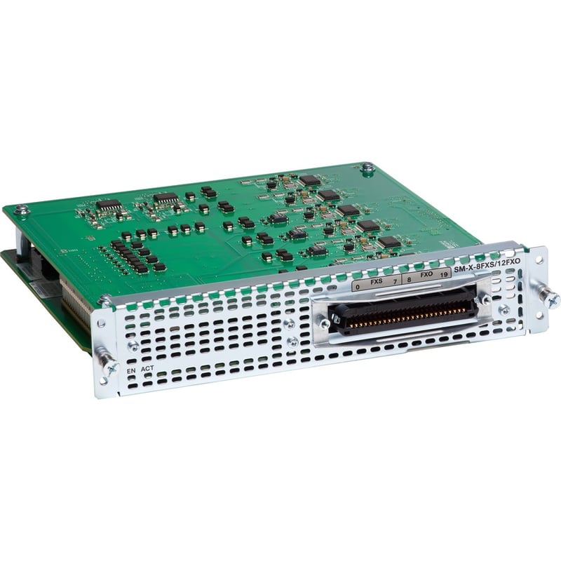 Cisco Single - Wide High Density Analog Voice Service Module with 8 FXS and 12 FXO - Thumbnail 2