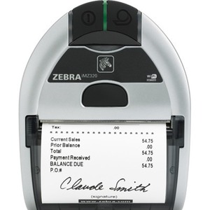 Zebra IMZ320 Direct Thermal Printer - Monochrome - Handheld - Receipt Print - USB - Bluetooth - Near Field Communication (NFC) - Thumbnail 1
