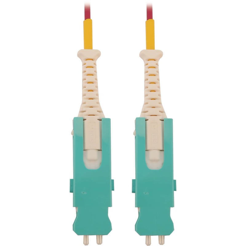 Eaton Tripp Lite Series 400G Multimode 50/125 OM4 Fiber Optic Cable (Duplex SN-PC M/M), LSZH, Magenta, 2 m (6.6 ft.) - Thumbnail 1