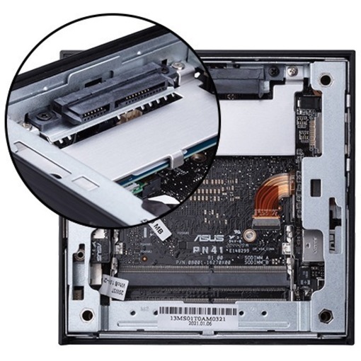 Asus PN41-SYSF441PAFD Desktop Computer - Intel Celeron N4500 Dual-core (2 Core) - 4 GB RAM DDR4 SDRAM - 128 GB SSD - Mini PC - Thumbnail 5