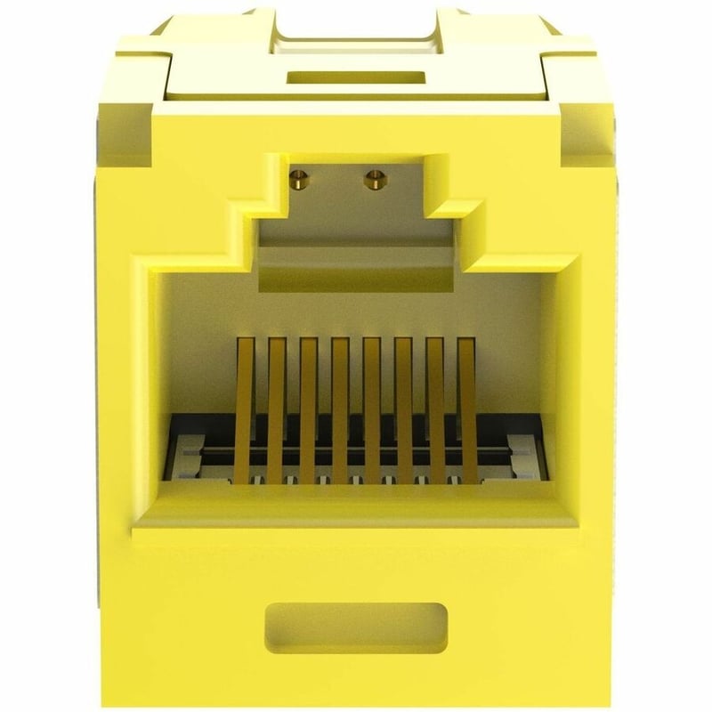 Panduit Mini-Com Coupler Module, Cat 6A, UTP, Yellow - Thumbnail 2