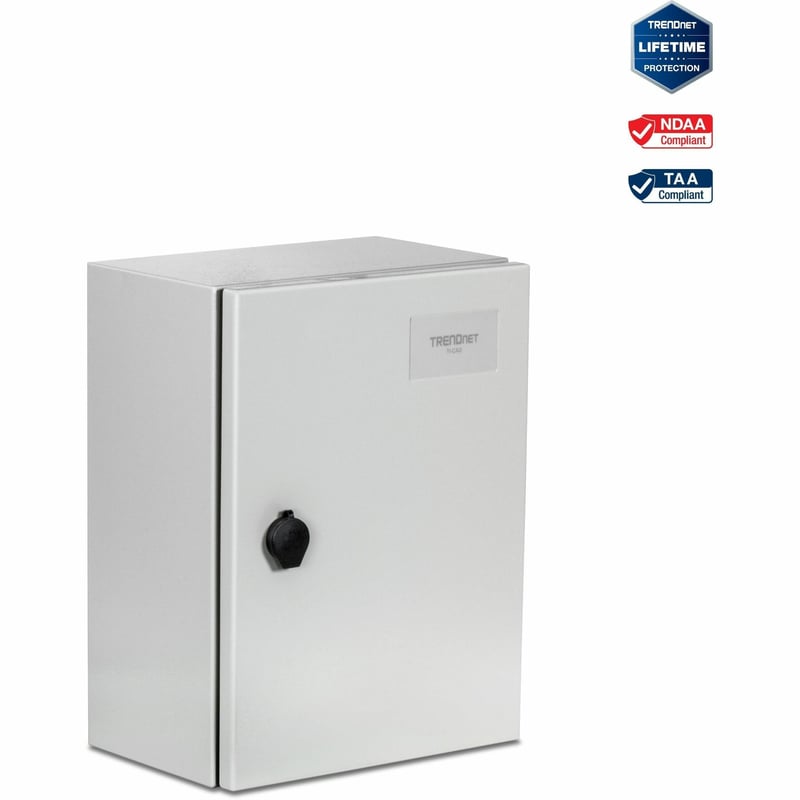 TRENDnet Outdoor IP66 Steel Enclosure with Lockable Hinged Door - Thumbnail 1