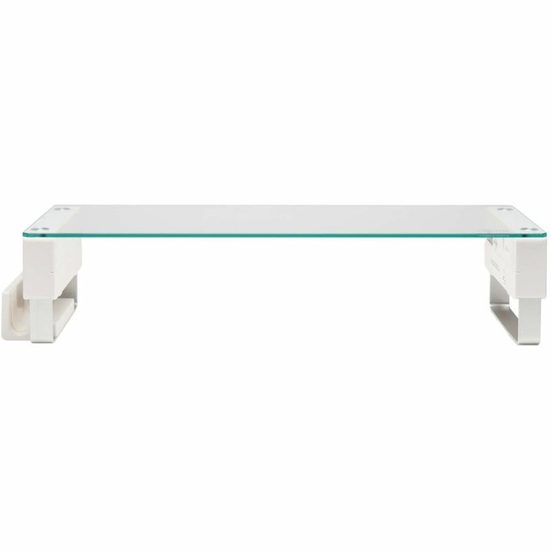 Tripp Lite by Eaton Monitor Riser for Desk - Height Adjustable, Glass Top, USB and Audio Ports