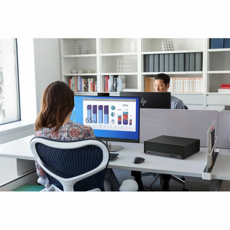 HP EliteDesk 800 G6 Desktop Computer - Intel Core i5 10th Gen i5-10500 Hexa-core (6 Core) 3.10 GHz - 16 GB RAM DDR4 SDRAM - 512 GB M.2 PCI Express NVMe SSD - Small Form Factor - Thumbnail 4