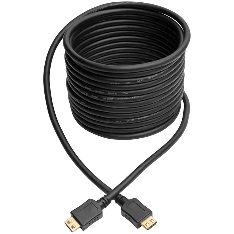 Eaton Tripp Lite Series High-Speed HDMI Cable, Gripping Connectors, 4K (M/M), Black, 20 ft. (6.09 m) - Thumbnail 2