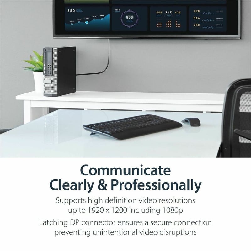 StarTech.com 6ft (1.8m) DisplayPort to DVI Cable, DisplayPort to DVI Adapter Cable, DP to DVI-D Converter, Replacement for DP2DVIMM6 - Thumbnail 4
