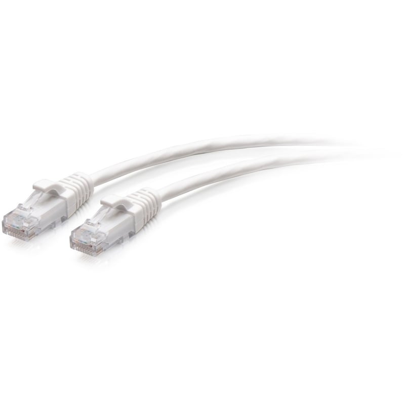 C2G 25ft Cat6a Snagless Unshielded (UTP) Slim Ethernet Patch Cable - White - Thumbnail 1