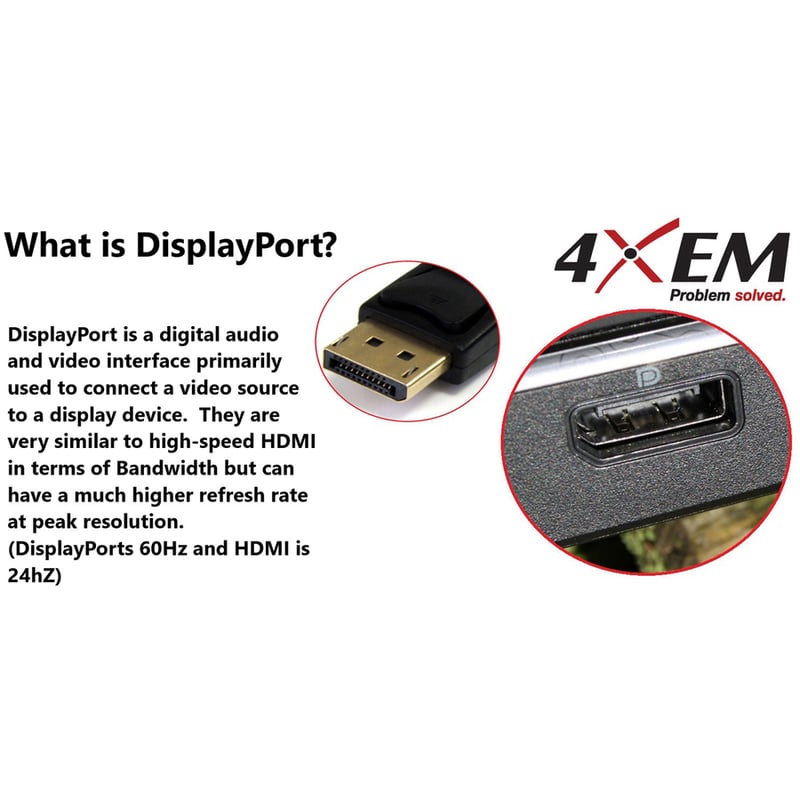4XEM DisplayPort To VGA Adapter Cable - Thumbnail 4