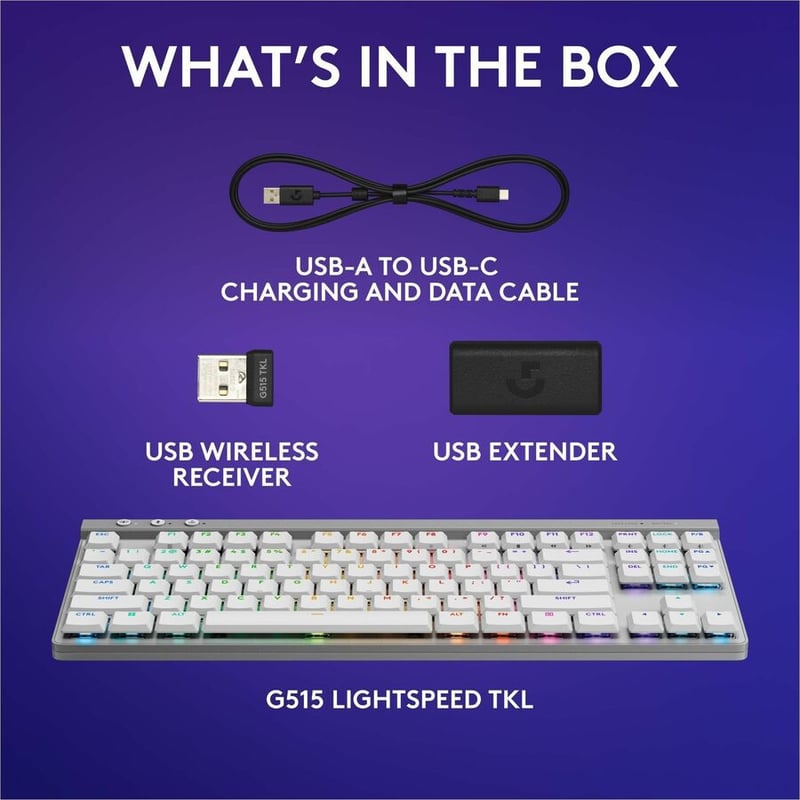 G515 LIGHTSPEED TKL KEYBOARD WHITE LINEAR