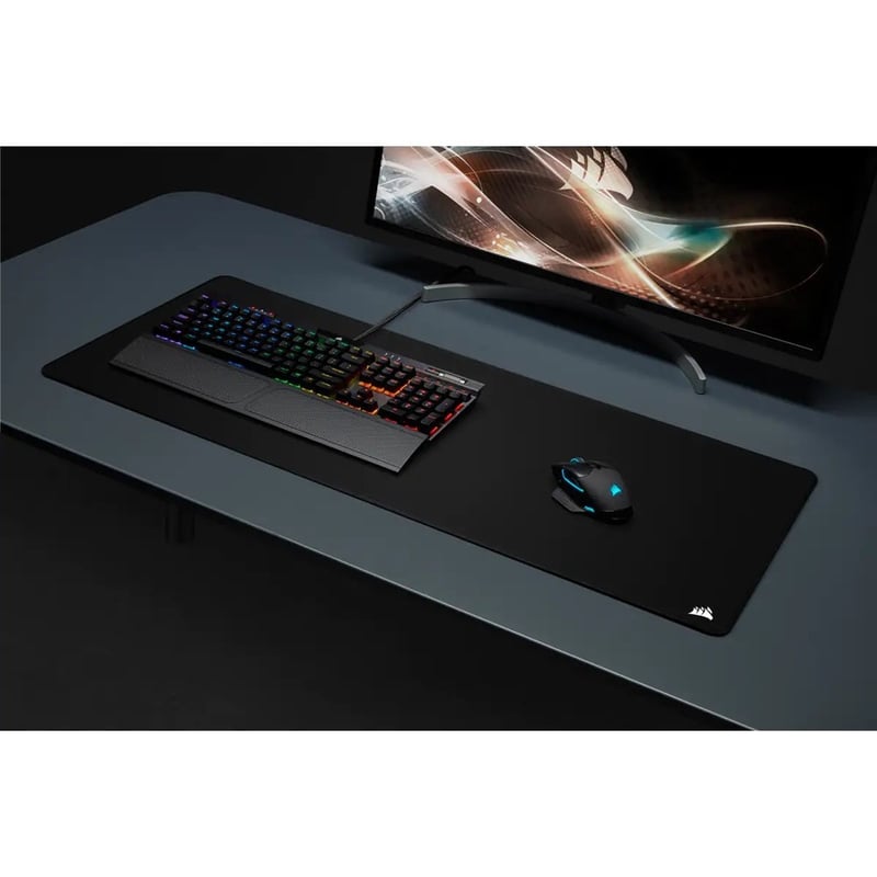 Corsair MM350 PRO Premium Spill-Proof Cloth Gaming Mouse Pad - Extended XL, Black